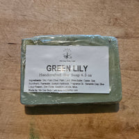 Green lily bar soap