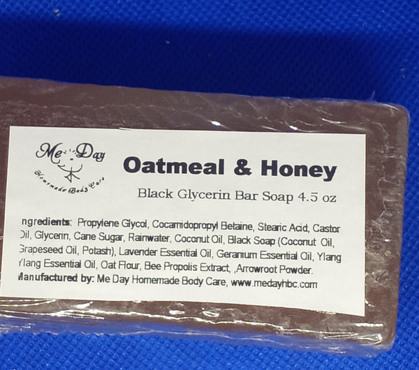 Oatmeal & Honey Black Glycerin Soap