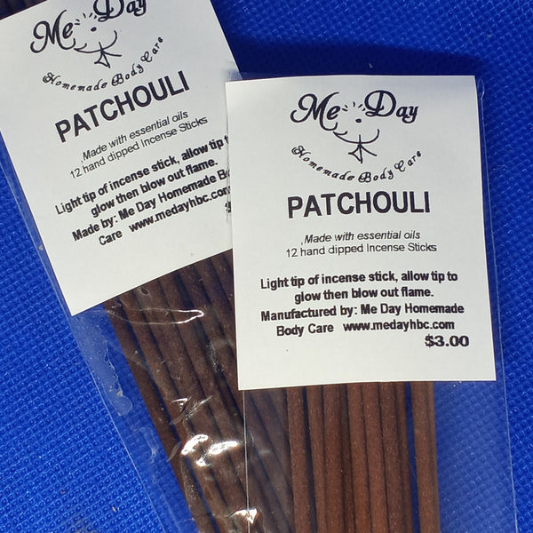 Patchouli - 12 Hand Dipped Incense Sticks