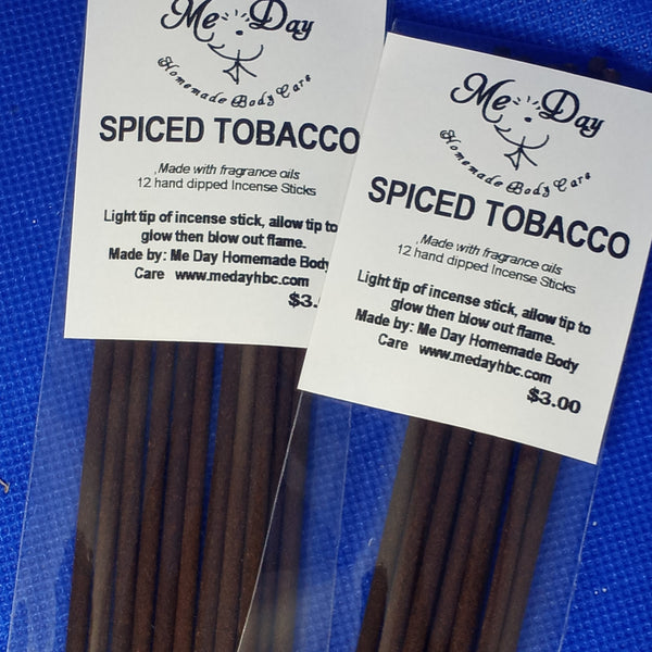 Spiced Tobacco - 12 Hand Dipped Incense Sticks