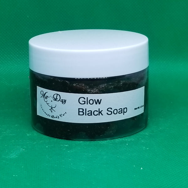 5 oz jar of Glow Black soap