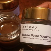 1.5 oz glass jar Manuka Yucca Sugar Scrub